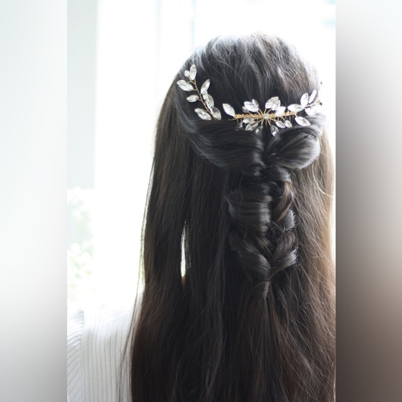 BRIDAL - SOFIA Gemstones Hair Comb Piece - Picture 2 of 5